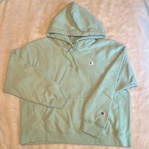 🍊 mint green | champion hoodie